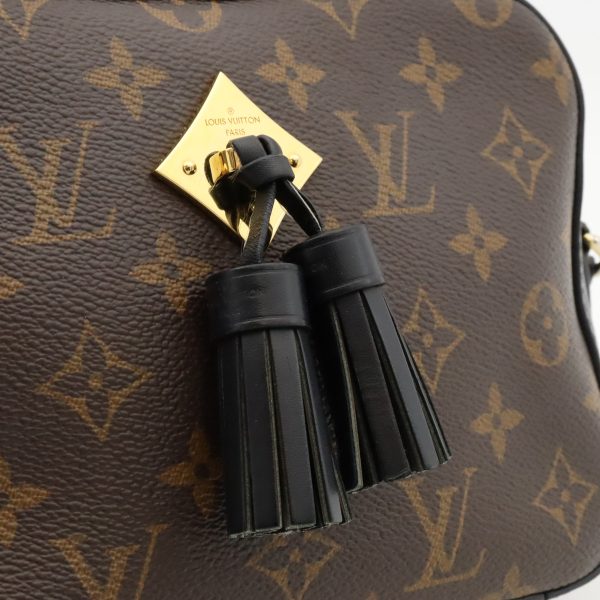 12420607 8 LOUIS VUITTON Saintonge Shoulder Bag 2WAY Monogram Black