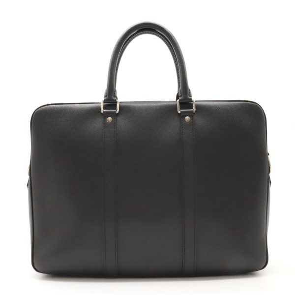 12420612 1 LOUIS VUITTON PDV Porte de Cumin Voyage PM Business Bag Taiga Black