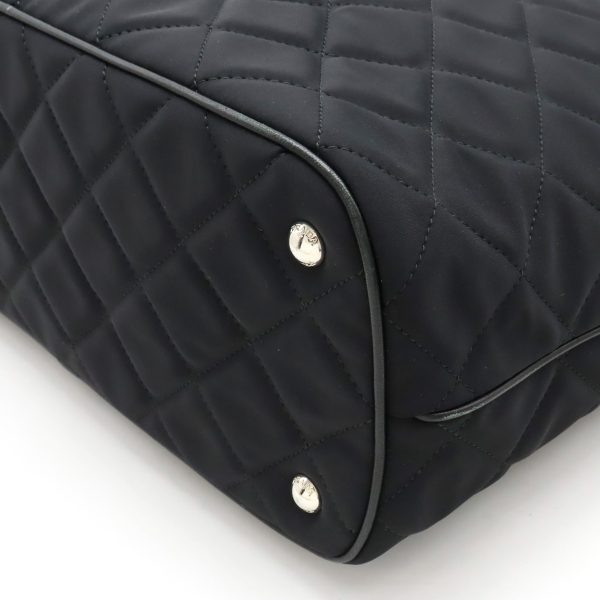 12420625 3 Prada Quilted Tote Bag Nylon Black