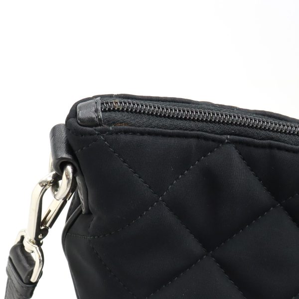 12420625 7 Prada Quilted Tote Bag Nylon Black