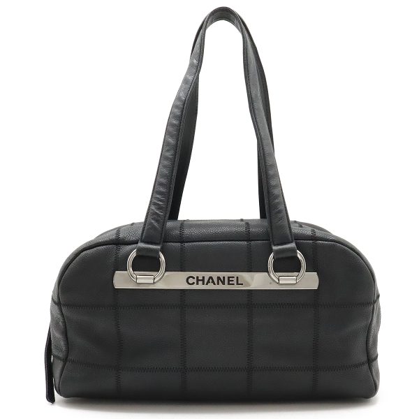 12420645 1 Chanel Chocolate Bar Shoulder Bag Black