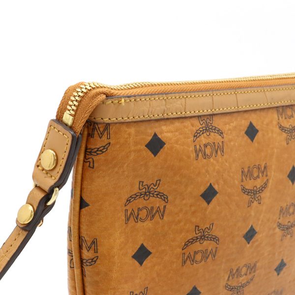 12420735 7 MCM Logo Gram Shoulder Bag Cognac