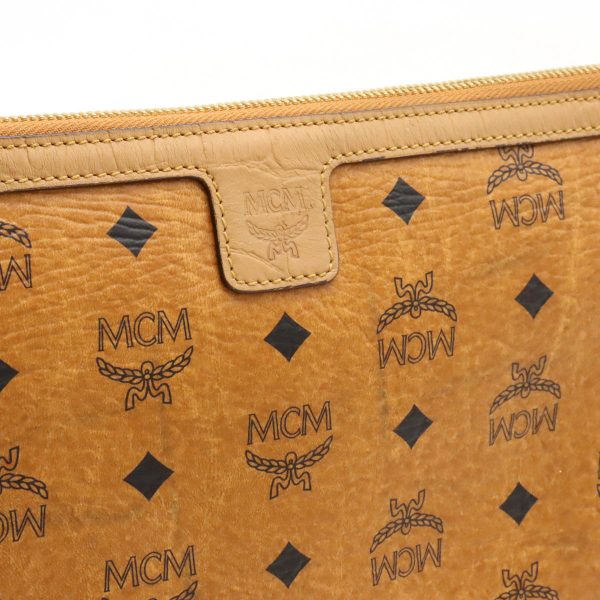 12420735 8 MCM Logo Gram Shoulder Bag Cognac