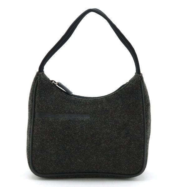 12420912 1 Prada Sports Accessory Pouch Wool Dark Gray