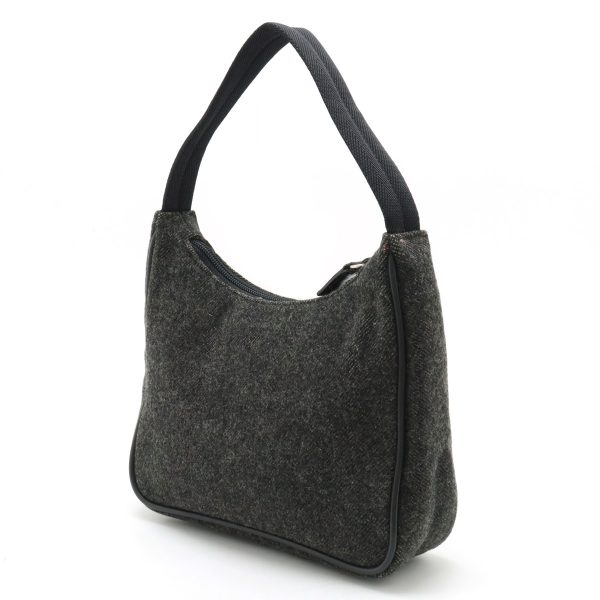 12420912 2 Prada Sports Accessory Pouch Wool Dark Gray