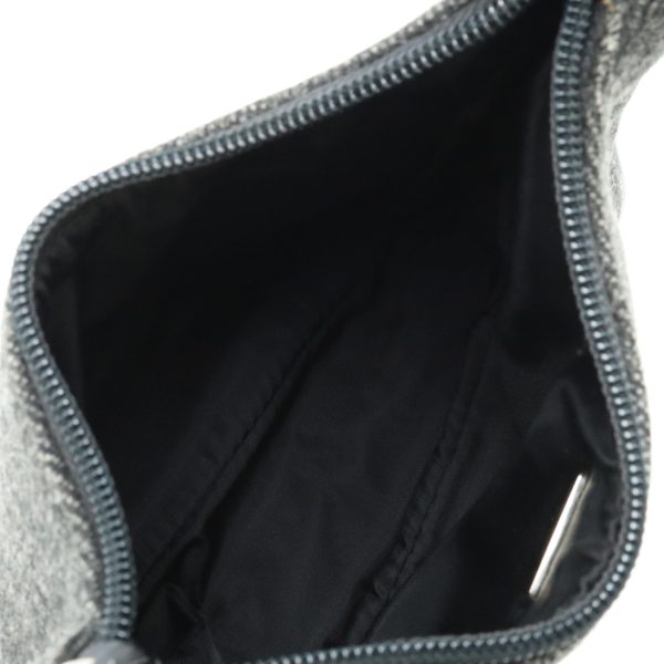 12420912 5 Prada Sports Accessory Pouch Wool Dark Gray