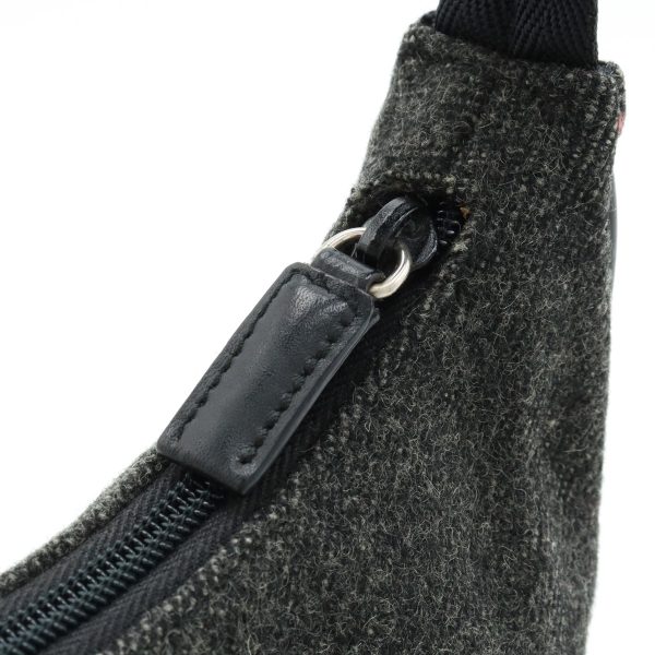 12420912 7 Prada Sports Accessory Pouch Wool Dark Gray