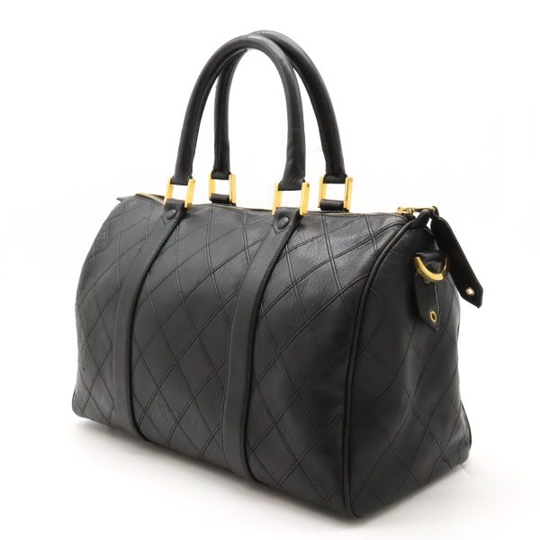 12430224 2 Chanel Bicolore Boston Bag Black