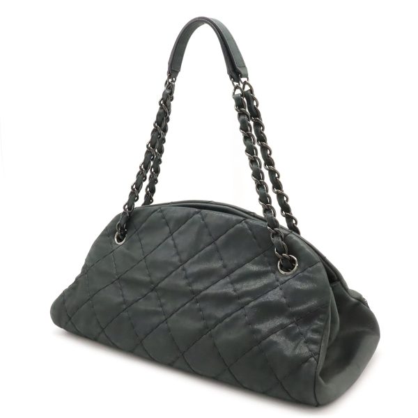 12430491 2 Chanel Mademoiselle Matelasse Bowling Bag Black