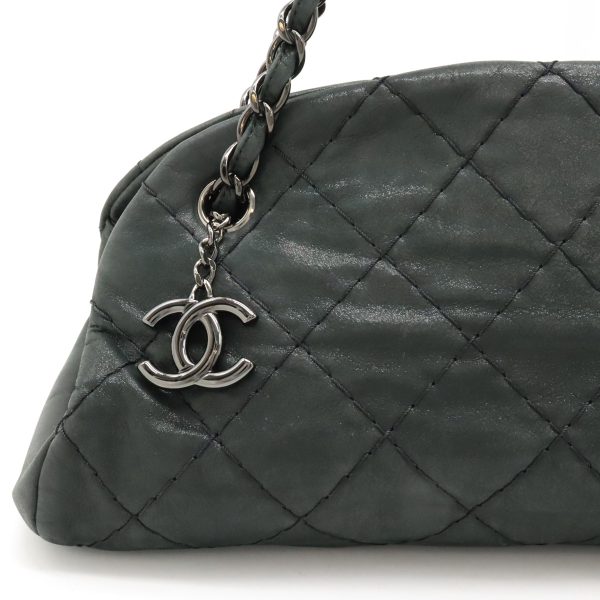 12430491 8 Chanel Mademoiselle Matelasse Bowling Bag Black