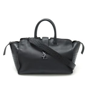 12430499 1 GUCCI Square Type Tote Bag Black