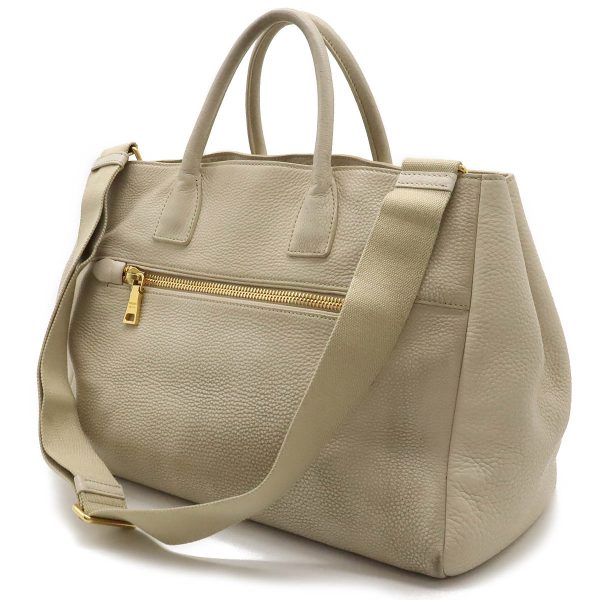 12430523 2 Prada Tote Bag Leather Light Beige