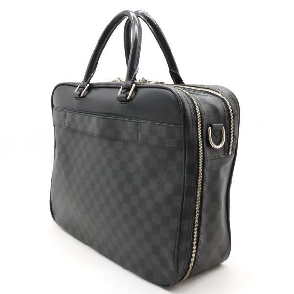 12430680 2 Louis Vuitton Overnight Case Document Bag Black