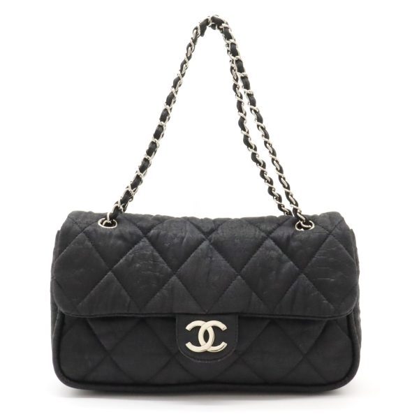 12430719 1 Chanel Windows Line Tote Bag Canvas Hardware Black White Gold