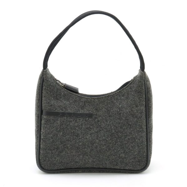 12430782 1 Prada Sports Accessory Pouch Wool Dark Gray