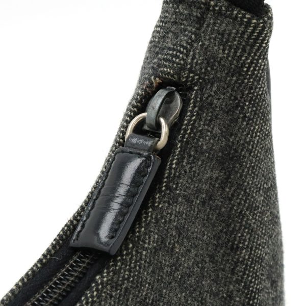 12430782 7 Prada Sports Accessory Pouch Wool Dark Gray