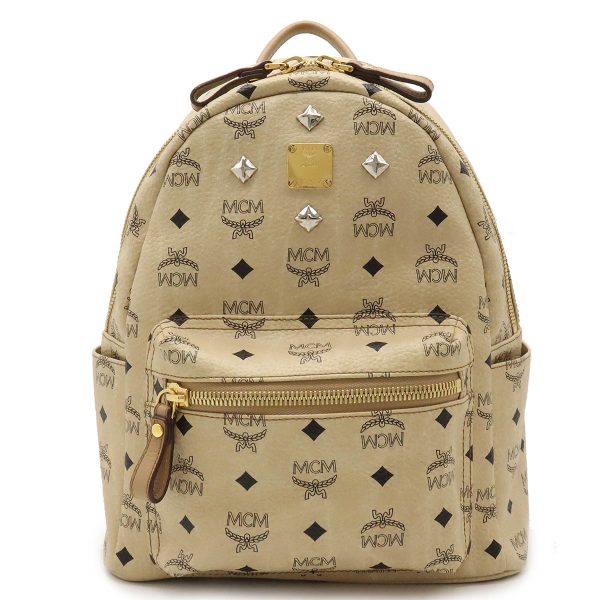 12430939 1 MCM Logogram Backpack Beige