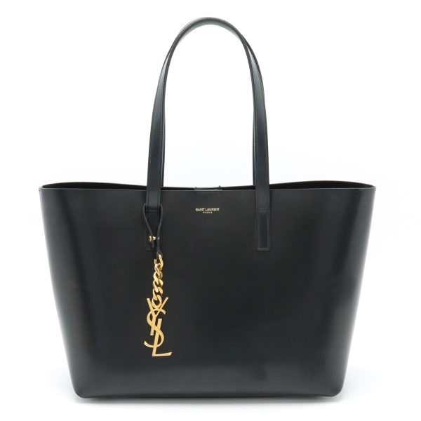 12440144 1 Saint Laurent Tote Bag Shoulder Bag Pouch Missing Leather Black