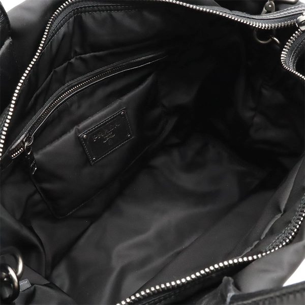 12440157 5 Prada Tessuto Nappa D Tote Bag Nylon Black