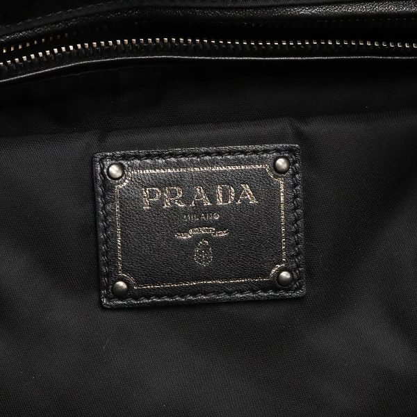 12440157 6 Prada Tessuto Nappa D Tote Bag Nylon Black