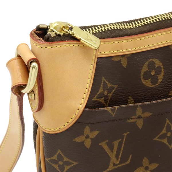 12440165 4 Louis Vuitton Monogram Odeon PM Shoulder Bag Brown