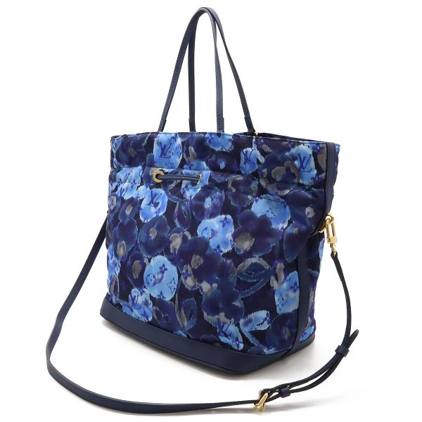 12440166 2 Louis Vuitton Ikat Flower Noefful MM Granblue Blue