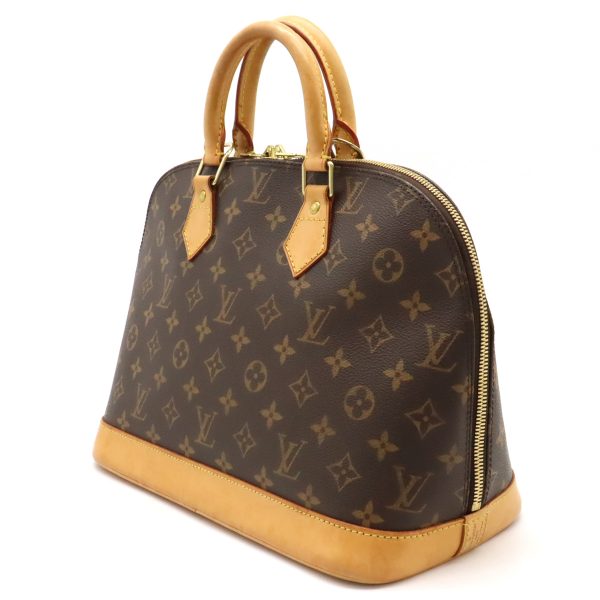 12440182 2 Louis Vuitton Monogram Alma Handbag Brown Beige