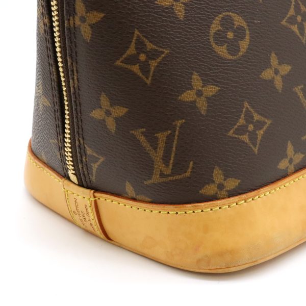 12440182 8 Louis Vuitton Monogram Alma Handbag Brown Beige