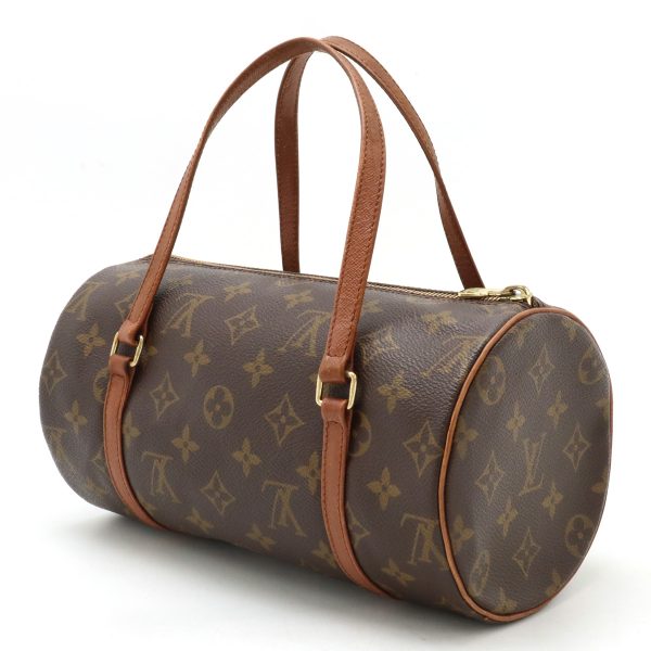 12440221 2 Louis Vuitton Papillon 26 Cylindrical Bag Brown