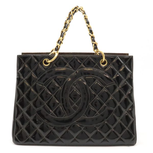 12440407 1 Chanel Matelasse Chain Tote Bag Black