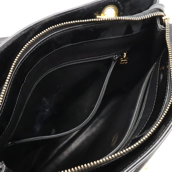 12440426 5 Chanel Chain Shoulder Bag Leather Black