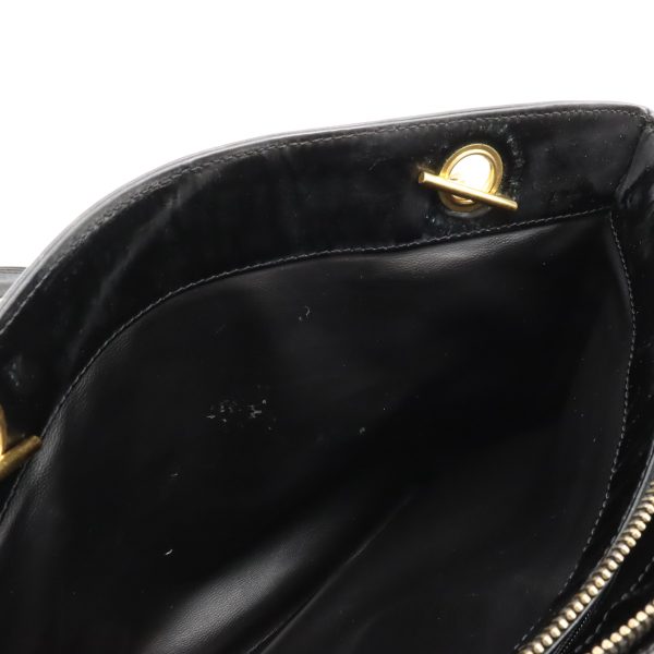 12440426 6 Chanel Chain Shoulder Bag Leather Black