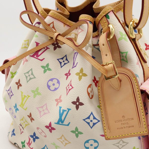 12440435 8 LOUIS VUITTON Petit Noe Shoulder Bag Monogram Multicolor White