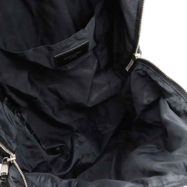 12440505 5 Saint Laurent Foldable City Rucksack Backpack Nylon Black