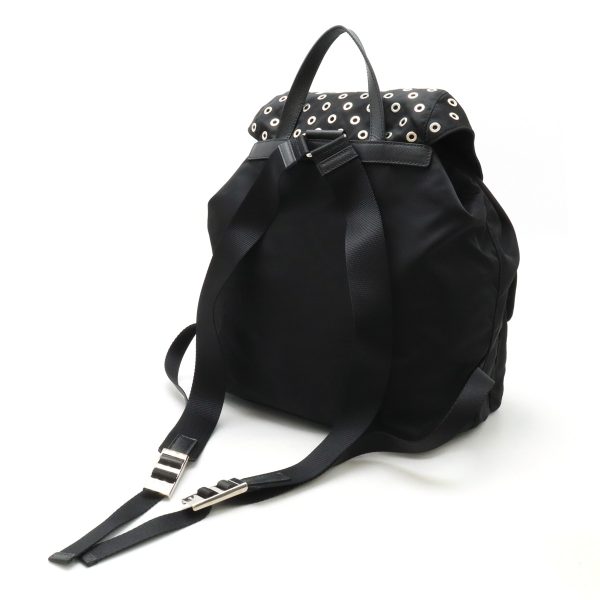 12440642 2 Prada Grommet Backpack Black