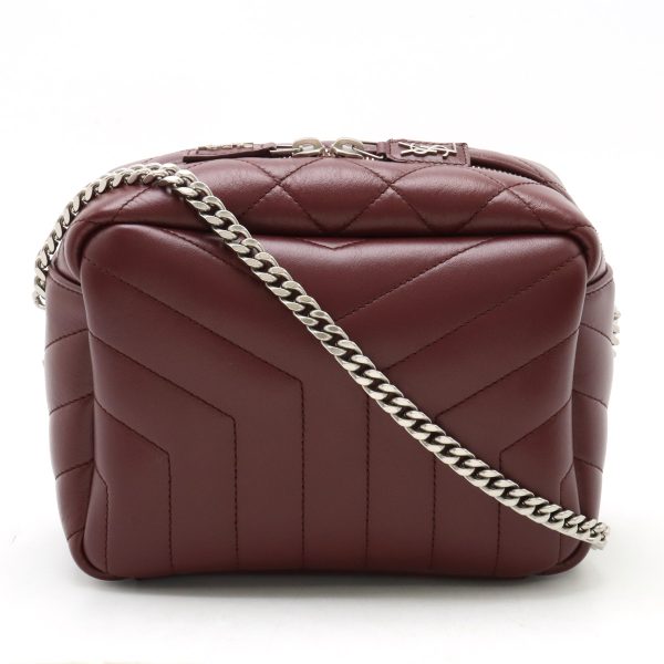 12440643 1 Saint Laurent Monogram Lulu Chain Shoulder Bag Burgundy