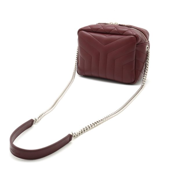 12440643 2 Saint Laurent Monogram Lulu Chain Shoulder Bag Burgundy