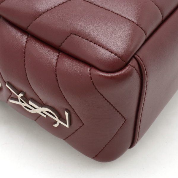 12440643 3 Saint Laurent Monogram Lulu Chain Shoulder Bag Burgundy