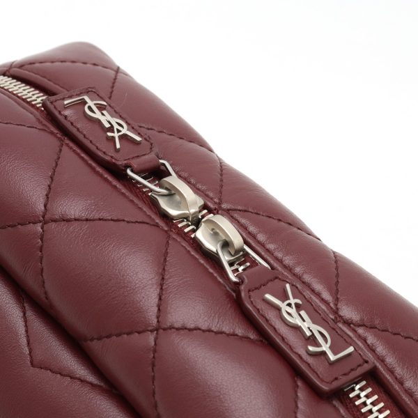 12440643 5 Saint Laurent Monogram Lulu Chain Shoulder Bag Burgundy