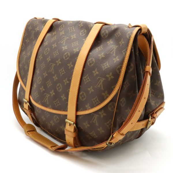 12440768 2 Louis Vuitton Saumur 43 Shoulder Bag Beige Brown