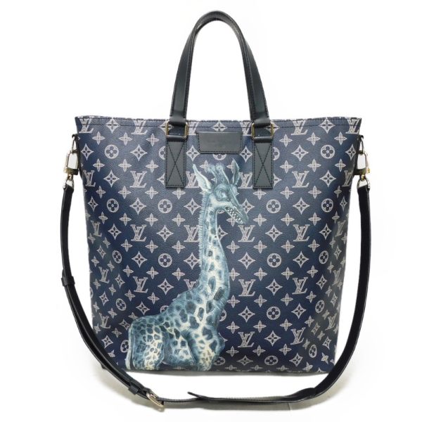 12486g 1 Louis Vuitton Tote Bag Navy