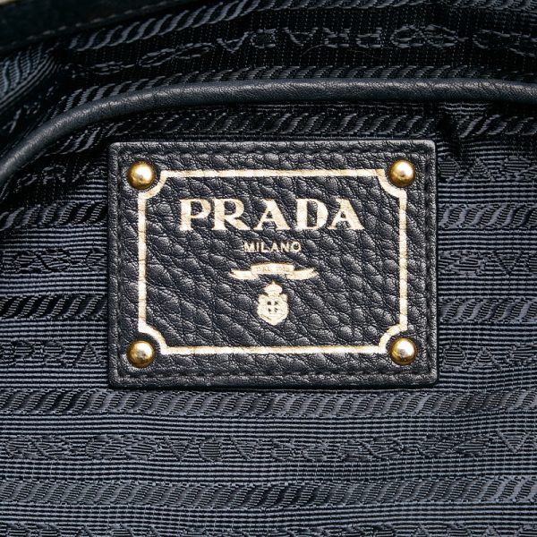 125rzw8zvkcc6le8 6 Prada Tote Bag Shoulder Bag 2 Way Nylon Leather Navy