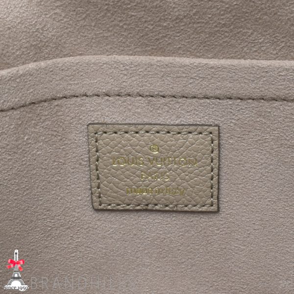 131253 10 Louis Vuitton Pochette Felicie Monogram Empreinte Creme