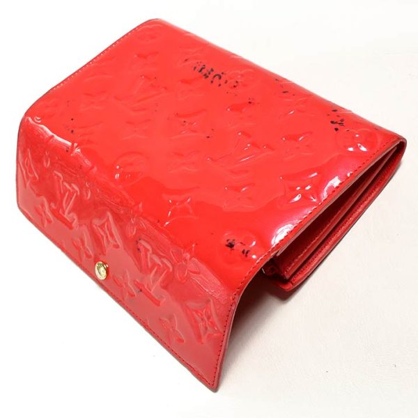 13584 6 Louis Vuitton Portefeuille Sala Long Wallet Leather Red