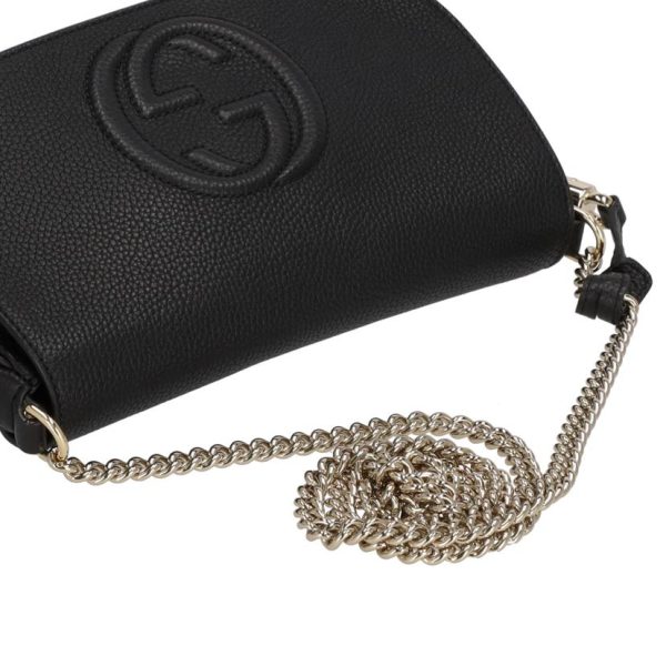 13917 4 Gucci Soho Interlocking G Chain Shoulder Bag