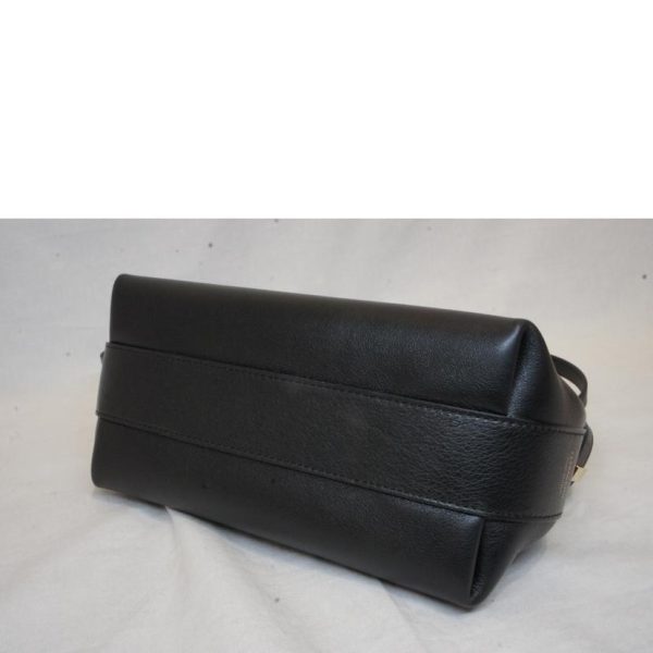 14495 3 Ferragamo Hug Pouch Clutch Shoulder Black