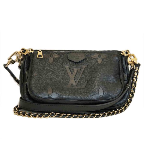 14501 1 Louis Vutton Emplant Multi Pochette Accessory Bag Black