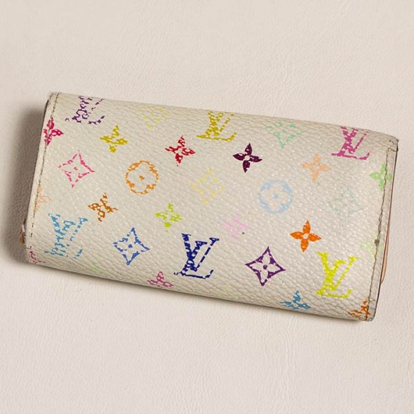 15231 2 Louis Vuitton Key Case Monogram Multicolor White