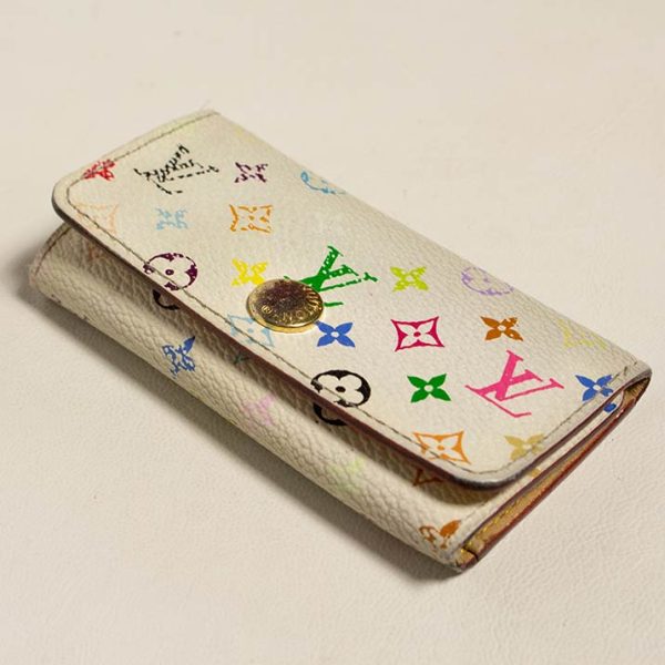 15231 9 Louis Vuitton Key Case Monogram Multicolor White