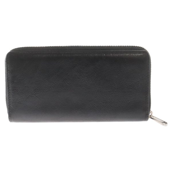 1524e140010 2 GUCCI Interlocking G Round Zipper Long Wallet Leather Black